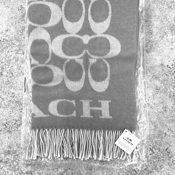 Coach Oversize Signature Logo Scarf - Picture 2 of 3
